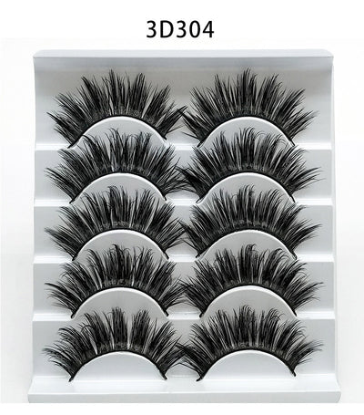 3D Mink False Eyelashes 5 Pairs