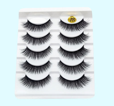 3D Mink False Eyelashes 5 Pairs