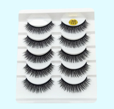 3D Mink False Eyelashes 5 Pairs