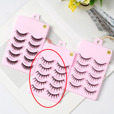 5 Pairs Manga Lashes Natural Wispy Anime Style