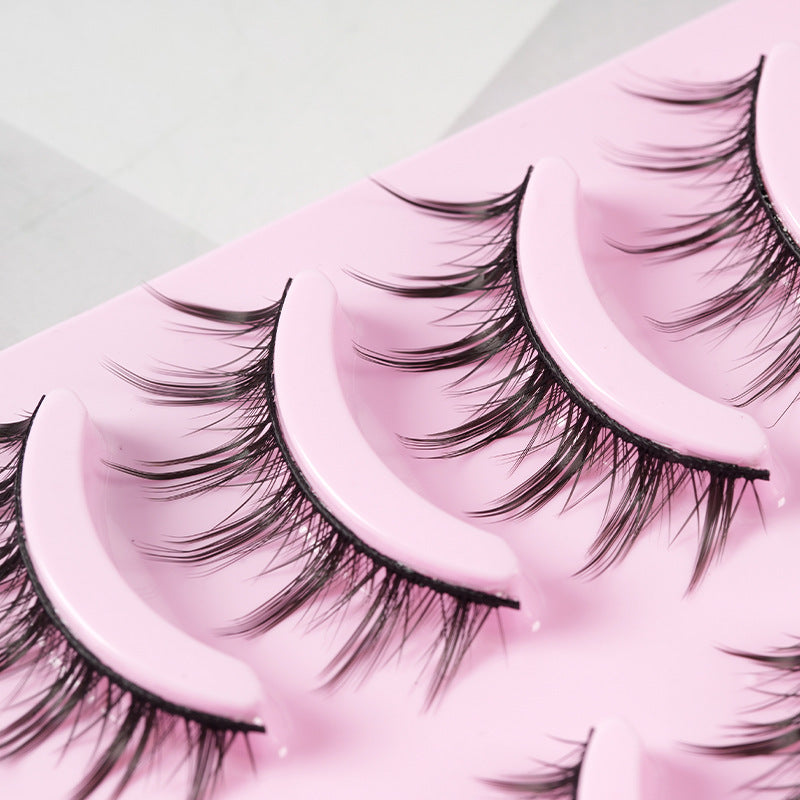 5 Pairs Manga Lashes Natural Wispy Anime Style
